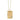 DANA Small 14k Gold Rectangle Dog Tag with Diamond Accent