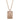 DANI Large 14k Gold Rectangle Dog Tag with Scattered Diamonds