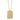 DOLF Large 14k Gold Dog Tag with Pavé Diamond Heart