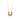 GAZE 14k Gold Horseshoe Pendant Necklace with Baguette & Ombré Green Teal Diamonds