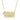 HOTZ 14k Gold Sunrise Dog Tag Necklace with Diamond Rays and Star Charms