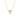 TISA 14k Gold Trillion Diamond Triangle Pendant Necklace