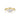 CHLOE 14k Gold Three Stone Trillion Diamond Engagement Ring