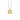 DAFF Medium 14k Gold Hexagon Dog Tag Pendant with Diamond