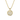 DENI Medium 14k Gold Round Dog Tag with Clustered Pavé Diamonds